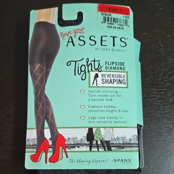 SPANX Other - Love Your Assets By Sara Blakely Black Shaping Tights Size 1 NWT